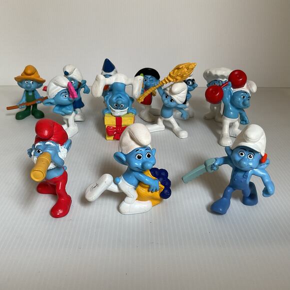 Lot of 13 Vintage 2011 Smurfs McDonald’s Happy Meal Toys | Peyo Figures - Picture 9 of 14